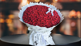 200 glitered roses bouquet