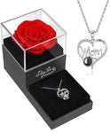 Preserved Rose With Mom Necklace