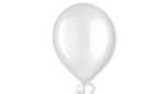 White Helium Latex Balloon